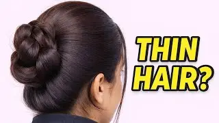 ✅ Thin Hair? Try This Easy Bun Hairstyle 😱