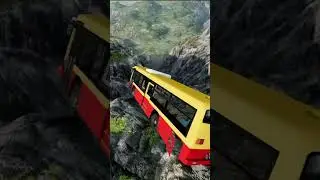 Epic Cliff Destruction  #realistic  #automobile