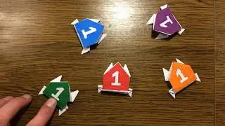 Easy Origami Jumping Frog 🐸| Step-by-Step Paper Craft