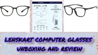 lenskart glasses unboxing and review zero power blue cut l antiglare l uv protection specs l unisex