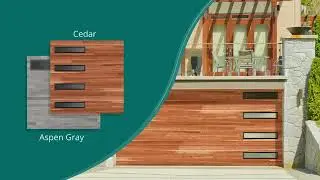 New to the market; Amarr Northwoods plank style garage doors