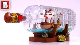 LEGO IDEAS 21313 Ship in a Bottle!| Unbox Build Time Lapse Review