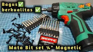 Review Mata Obeng bit set Philips dan Torx dari BROPPE