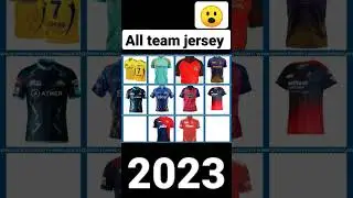 IPL team jersey🤯 2023 #shorts #viral #rcb #viratkohli #rcbfans #2023 #jersey #rohitsharma #csk #kkr