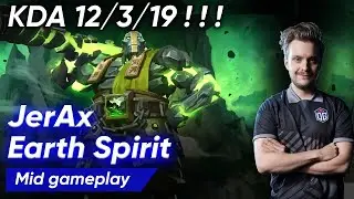 JerAx Earth Spirit Mid 2021 | Full Gameplay Dota 2 Replay