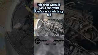 Hit The 👍 If You Do This Before Draining The Oil 🛢️#oil #mechanic #car