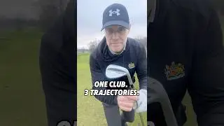 ⛳️Одна клюшка, 3 траектории (контроль рукой на направляющей)