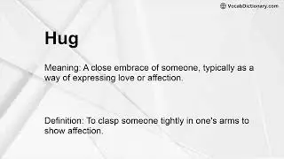 Hug Meaning