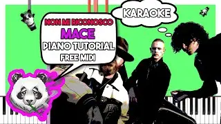 MACE, CENTOMILACARIE, SALMO - NON MI RICONOSCO - INSTRUMENTAL Piano Tutorial