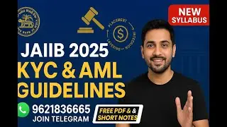 JAIIB 2025 | KYC & AML Guidelines | Module A Unit 2 | Anti-Money Laundering (PMLA 2002) Full Lecture