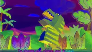 Cocomelon, baby boy wearing Dinosaur T-rex costume// Edit// Sponsored by Gamavision Csupo 