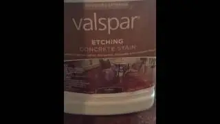 Valspar Etching Concrete Stain