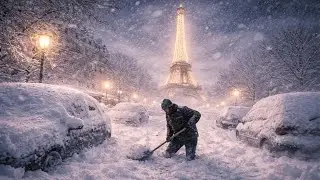 Bad weather in France! An orange alert, due to snow falling in Paris today, has shocked residents.