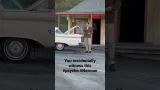 Psycho Norman Bates Motel Horror Universal Studios #horrorstories #run #universal #youtubeshorts #no