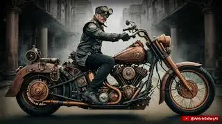 Motor Gede Steampunk 🚙 Steampunk Heavy motorcycles 🚗 Vehicle Gallery 🚀  @VehicleGalleryAI ​
