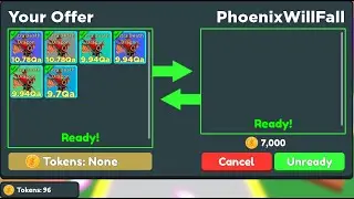 I TRADED AWAY ALL MY RAINBOW CRAFTED ULTRA DEATH DRAGONS IN CLICKER SIM