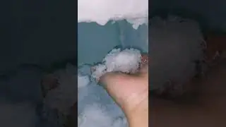 ASMR-SATISFYING SCRAPING OF FREEZER FROST/DEEP FREEZER WALL SCRATCHING❄🎧🤤/SHORT CLIP