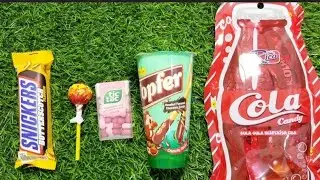 Satisfying video ASMR lollipops candies and chocolate..
