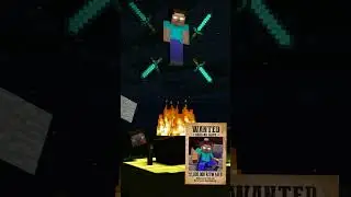 Minecraft: Herobrine Wanted Dead Or Alive😈 #Shorts | V Zync
