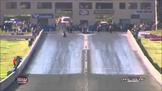 ANDRA Drag Racing - Chris Matheson Top Bike crash