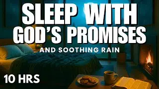 Bible Verses for Sleep with Rain | God Will Take Over & Fulfill His Promises (10 HRS)