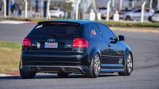 Audi S3 8p by FF Performance girando en el circuito Villicun, San Juan. Track day Argentina
