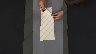 Cute fabric manipulation for a checkered look! Where would you use this technique? #sewing #diy