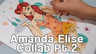 Collab with Amanda Elise PT 2 | Copic Marker Speedpaint