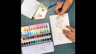 Quick Water Colour Card With Alex Syberia Digital Stamps