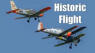 FinAF Historic Flight Viima Safir Vinka Airshow Flight Full - Kauhava 2025 Saturday