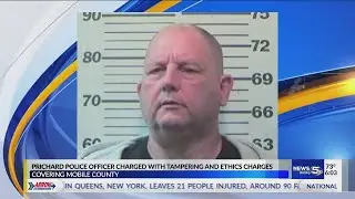 Prichard police officer arrested and charged with computer tampering, ethics violations