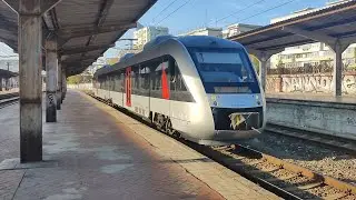 Automotorul Alstom Coradia LINT 41/H VT12 1101 ca tren R-E 10184 sosind &icirc;n stația București Nord.
