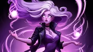 Illustration digitale &ldquo;Violetta&rdquo; | ImagineFX Purple Challenge &ndash; Time-lapse 60 sec