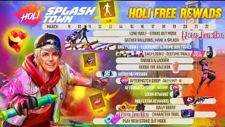 HOLI EVENT CALENDAR 2022 | FREE FIRE NEW EVENT UPCOMING HOLI EVENT HOLI SPLASH TOWN EVENT