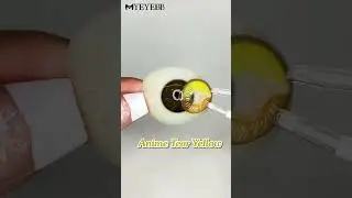 MYEYEBB Anime Tear Yellow Cosplay Colored Contact Lenses | Prescription