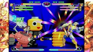 T. BONNE vs CABLE (Hardest Difficulty) Marvel vs. Capcom 2: New Age of Heroes