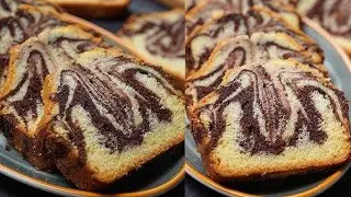 Without Oven | Without Electric beater | Marble Cake | recipe | By Kitchen hub