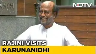 Rajinikanth Visits Karunanidhi In Chennai Hospital