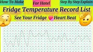 HOW TO MAKE ADVANCED FRIDGE TEMPERATURE RECORD LIST IN HINDI