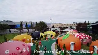 Renee and Nelson Travel video at Aso Farmland - 阿蘇農莊熊本熊主題房間 fun with Typhoon H