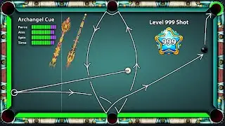 8 Ball Pool Level 999 Shot w Archangel CUE + Berlin Trickshots Awesomeness #11 50M Coins GamingWithK