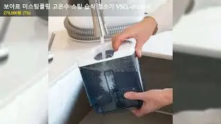 보아르 미스팀클링 고온수 스팀 습식 청소기 VSCL-003WH