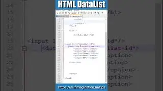Live Search List in HTML | HTML Data List | Filter Dropdown Option