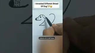 🔴 How to Draw a DOG Using Number 22 🐕 | Easy Drawing | Figure Drawing #shorts #ytshorts #drawing