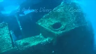 Diving MV Cominoland Wreck with St. Andrews Divers Cove, Gozo