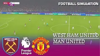 West Ham vs Manchester United - Premier League | PES 21 Simulation