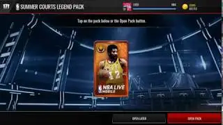 Summer Courts Legend Pack Opening NBA Live Mobile