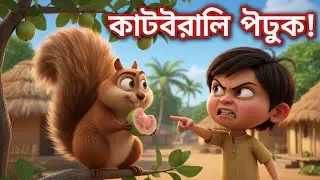কাঠবেড়ালি পেটুক | Funny Bengali Cartoon Story #কাঠবেড়ালি_পেটুক #infobells 