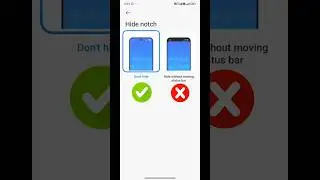 Hide Notch Setting | Redmi, POCO, Hide Notch Setting #shorts #youtubeshorts