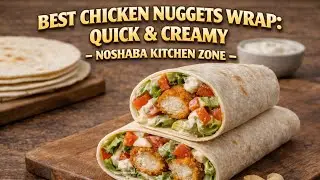 Best Chicken Nuggets Wrap Recipe | Creamy Vegetable Salad Tortilla Wrap
